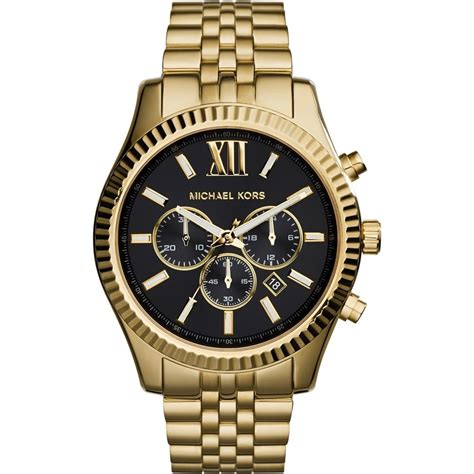 gold watch michael kors mens